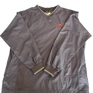 Northend Budweiser Bud Light Blue Pullover Windbreaker X-Large Jacket V-Neck